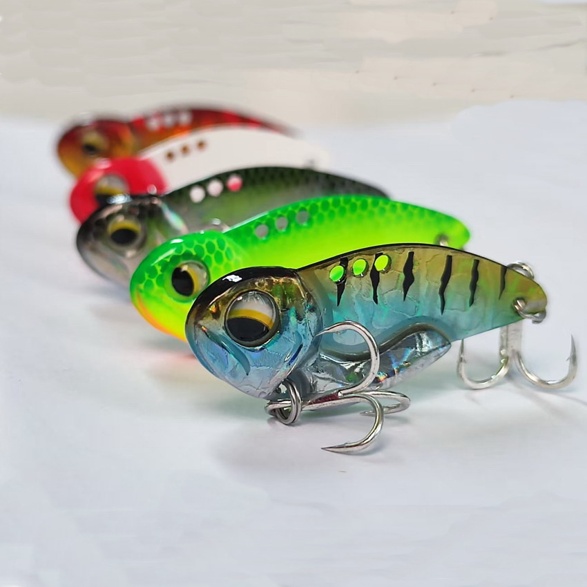 Fishing Lure Blade Bait - 6個入り メタルVIBフィッシングルアー 7.3g 10g 14g 20g