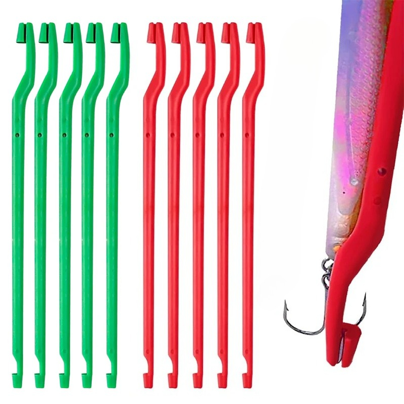 Fishing Lure Accessories - 5個入り ルアーフックリムーバー スティック型 手に刺さりにくい ハードベイトフックセパレーター ミノー