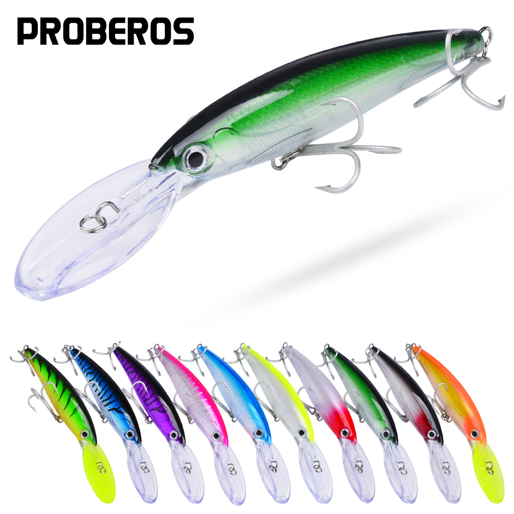 Fishing Lure Topwater - 1個 32g 50g 75g ビッグフローティングミノー釣りルアー餌 遠投