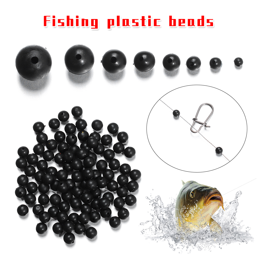 Fishing Lure Accessories - 3mm〜12mmのソフトプラスチックフィッシングボール,100〜ピース/ロットユニット