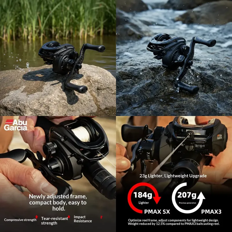 Abu Garcia Reel Max - ZGLY アブガルシア PMAX SX ベイトキャスティングリール ロングキャスト