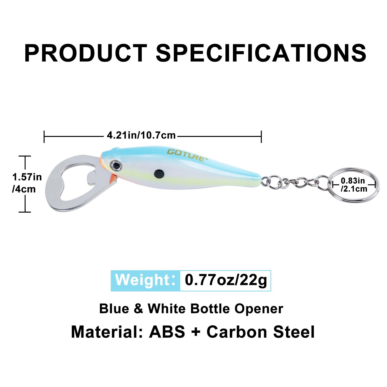 Goture 1 個釣りルアーボトルオープナー炭素鋼魚パター - Fishing Lure Making Kit のレビューと価格