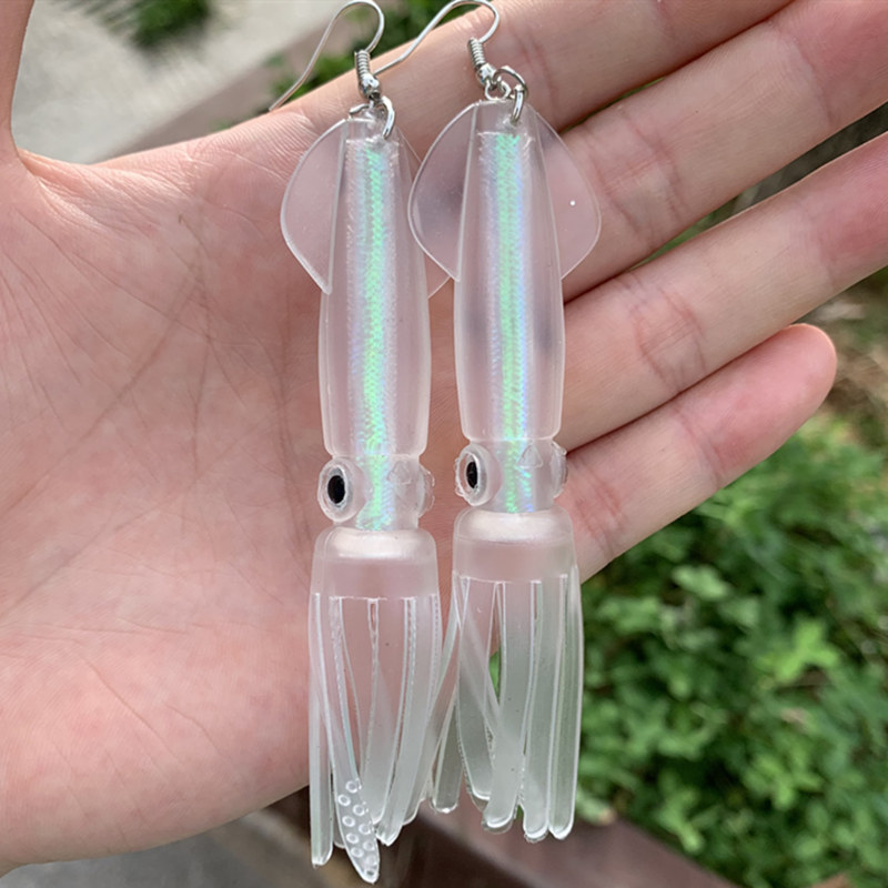 Noctilucence/-女性用のカラフルなイカの形をした - Fishing Lure Soft Plastic のレビューと価格