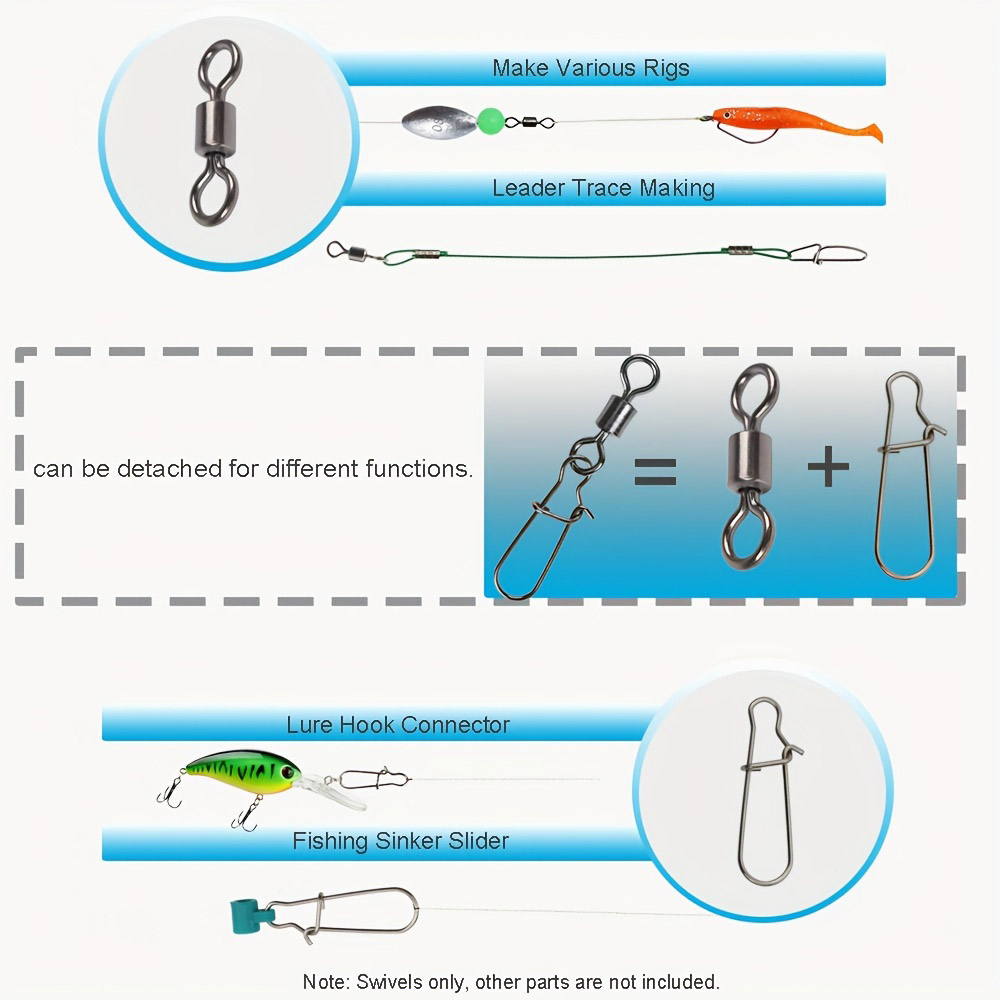 95/210個セット フィッシングコネクターギアキット 2- - Fishing Lure Accessories のレビューと価格