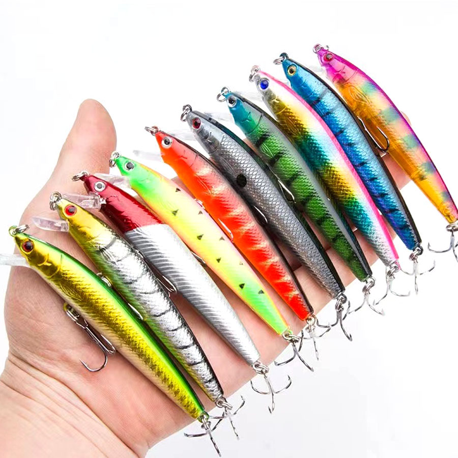 10 個ジャークベイトミノースイムベイト表面クランクベイト釣 - Fishing Lure Crankbait のレビューと価格