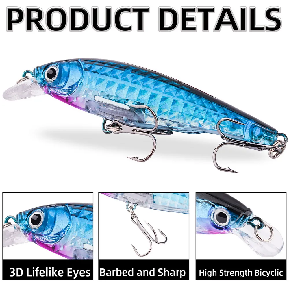 1個入り レーザーフィッシングルアー 9cm/9g ミノー  - Fishing Lure Swimbait のレビューと価格