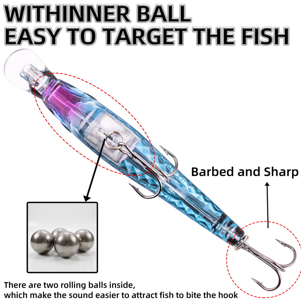 1個入り レーザーフィッシングルアー 9cm/9g ミノー  - Fishing Lure Swimbait のレビューと価格