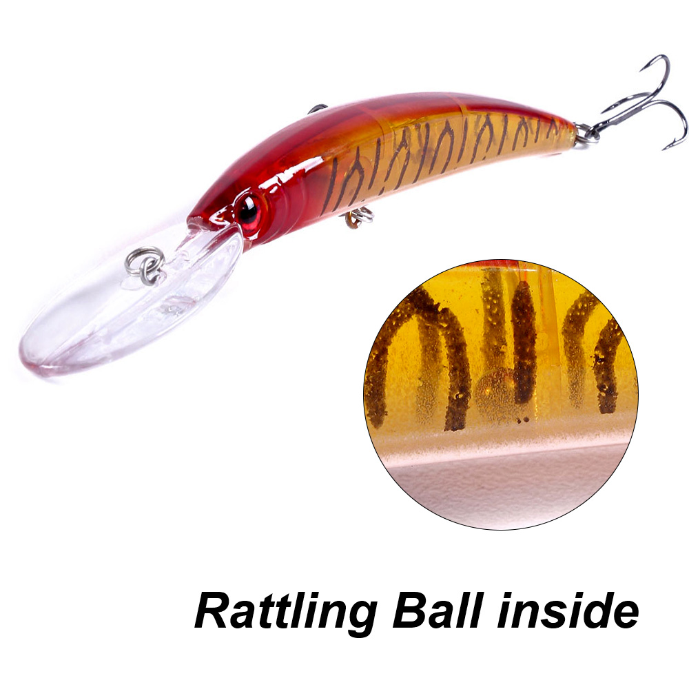 1 個 15 センチメートル 15 グラムディープダイビング - Fishing Lure Crankbait のレビューと価格