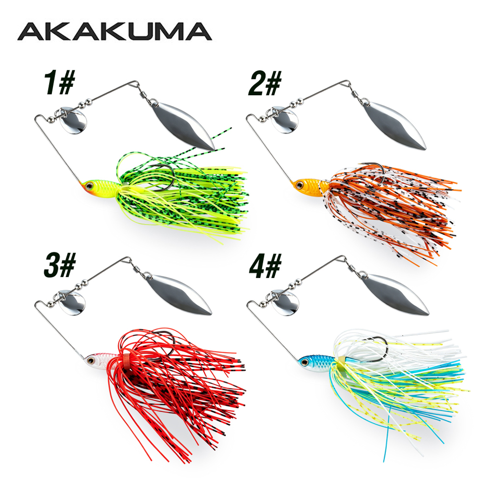4個入り 18g スピナーベイト フィッシングルアー ダブル - Fishing Lure Blade Bait のレビューと価格