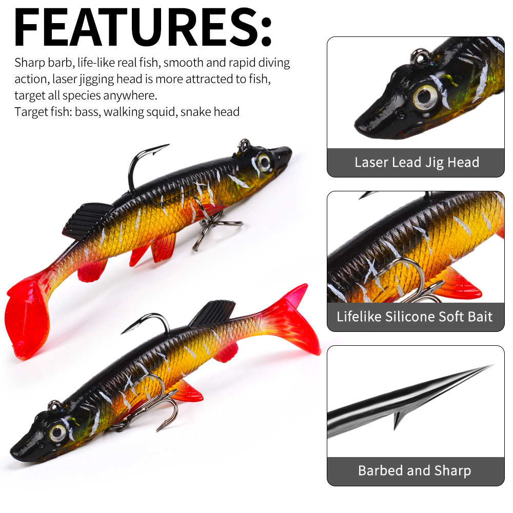 LHFSH 9.3cm 15g Tテールスイムベイト リード - Fishing Lure Swimbait のレビューと価格