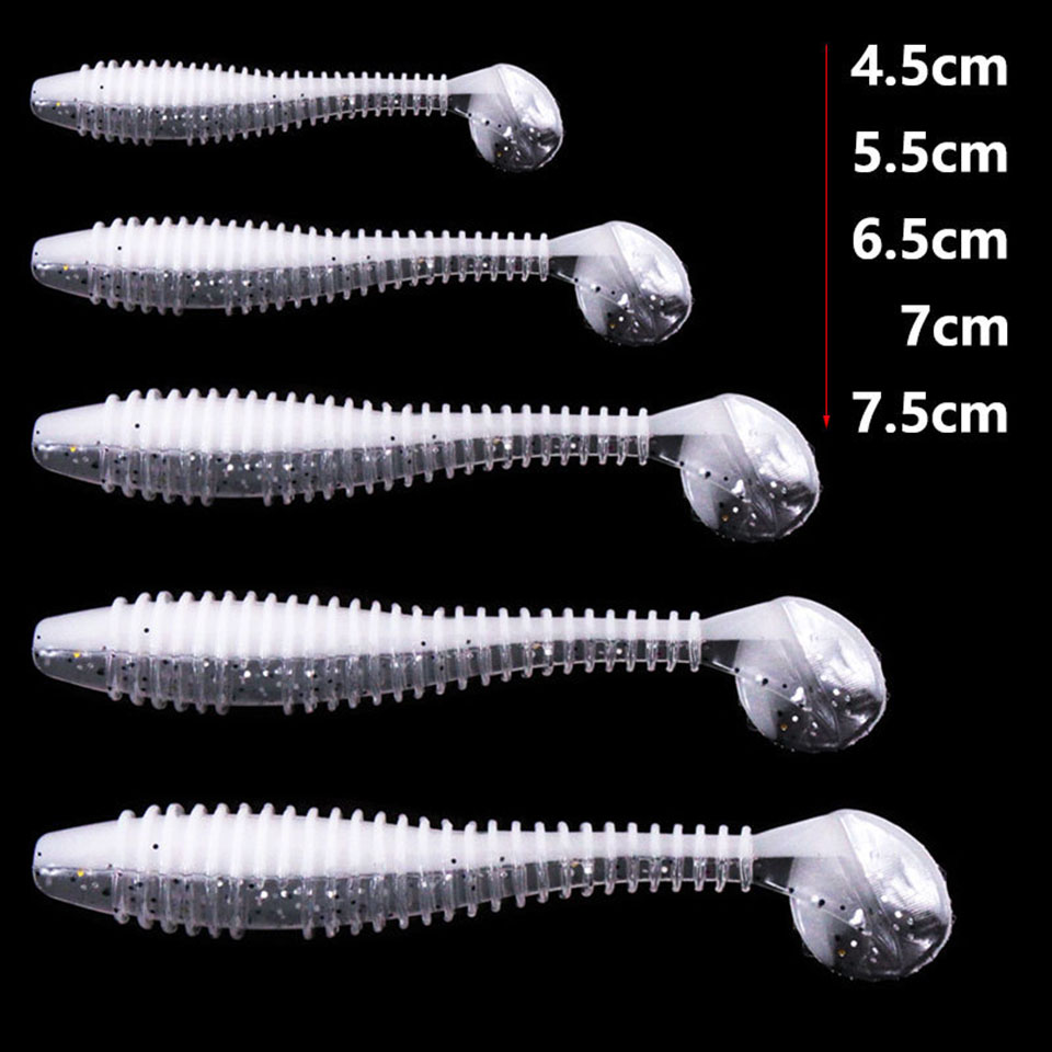 ウォークフィッシュ 10 個ソフトルアーシリコンワーム餌 4 - Fishing Lure Swimbait のレビューと価格