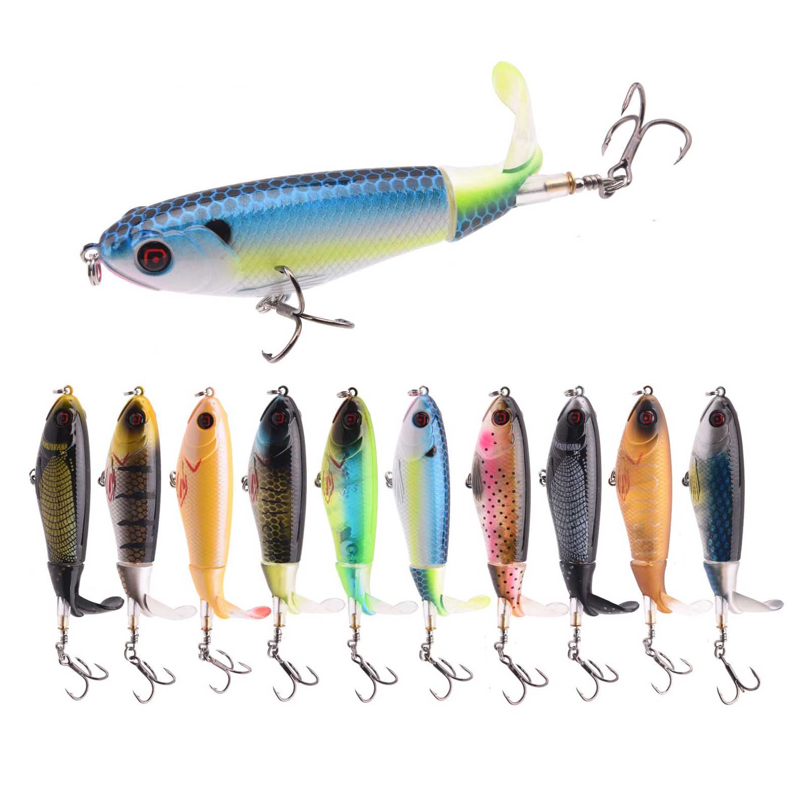 10.5cm/17g プロペラトラクター トップウォータール - Fishing Lure Topwater のレビューと価格