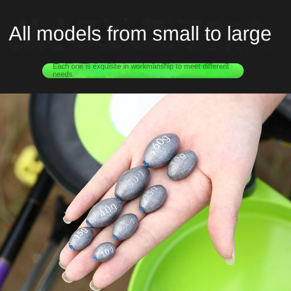 プラスチックプラグ付きオリーブ型釣りリード、中空ルアー重量、 - Fishing Lure Accessories のレビューと価格