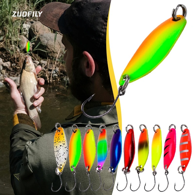 マイクロフィッシングルアー メタルスプーンベイト 3cm 3 - Fishing Lure Blade Bait のレビューと価格