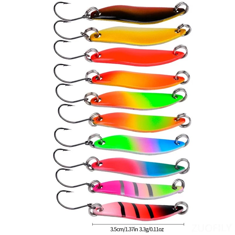 マイクロフィッシングルアー メタルスプーンベイト 3cm 3 - Fishing Lure Blade Bait のレビューと価格