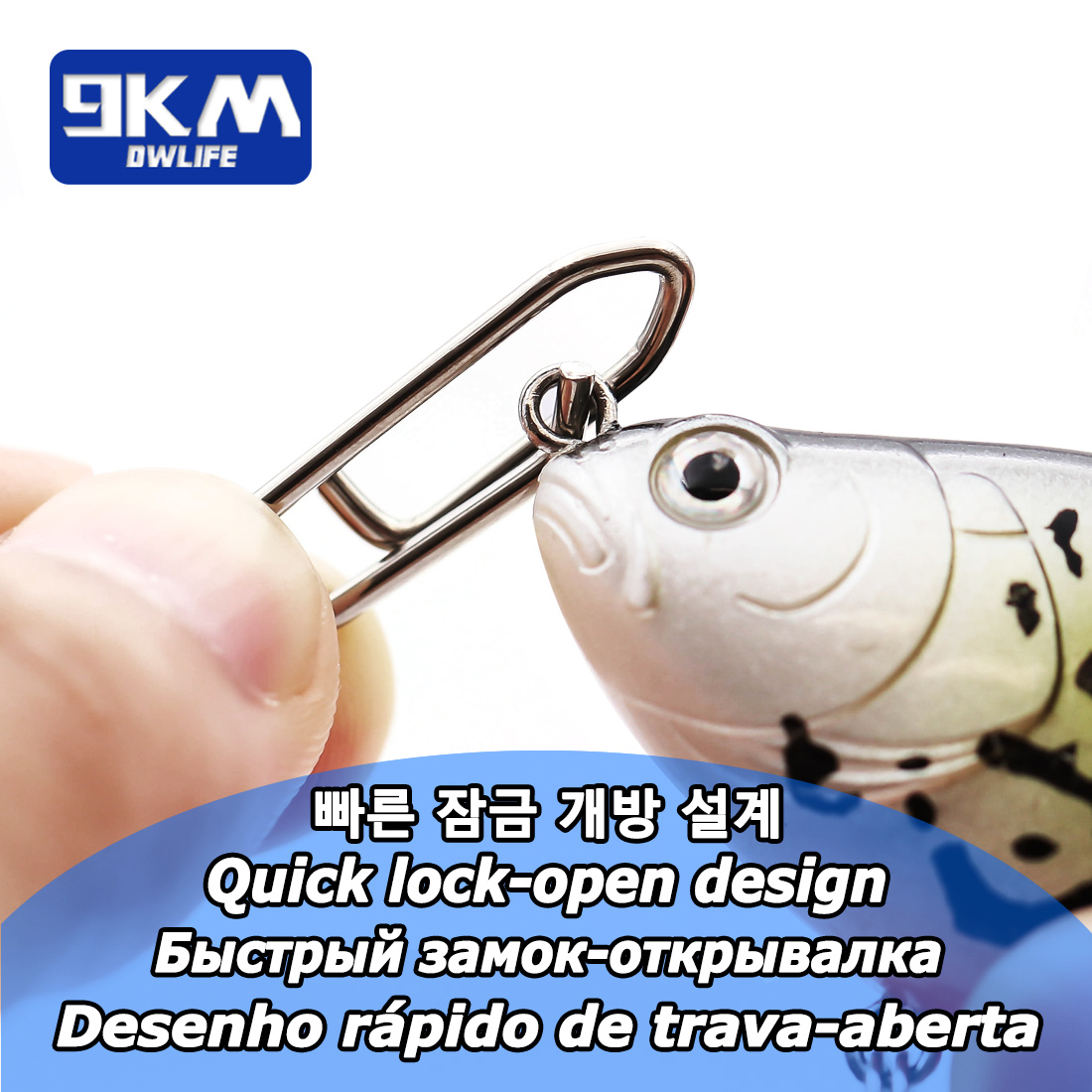 9KM フィッシングスナップキット 110個 ステンレス製パ - Fishing Lure Kit のレビューと価格