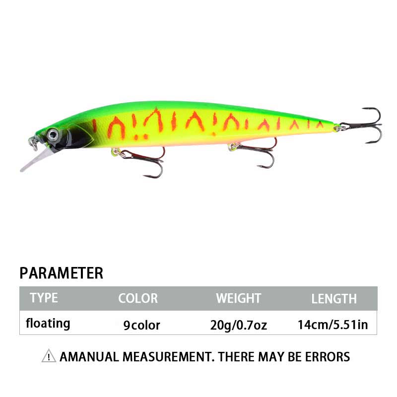 1pc 14cm/20g プラスチック製シミュレーションルア - Fishing Lure Swimbait のレビューと価格
